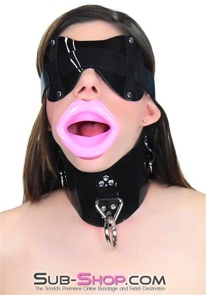 2420DL       Pinky Rubber Sex Doll Lips Open Mouth Gag - MEGA Deal Black Friday Blowout   , Sub-Shop.com Bondage and Fetish Superstore