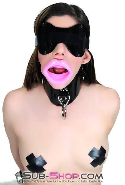 2420DL       Pinky Rubber Sex Doll Lips Open Mouth Gag - MEGA Deal Black Friday Blowout   , Sub-Shop.com Bondage and Fetish Superstore