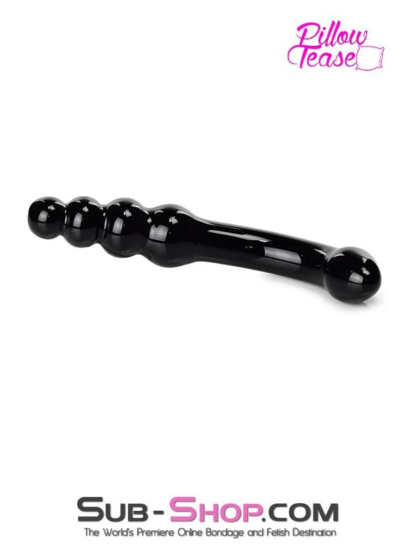 2426M      Black Magic Double Ended Glass Massager Dildo   , Sub-Shop.com Bondage and Fetish Superstore