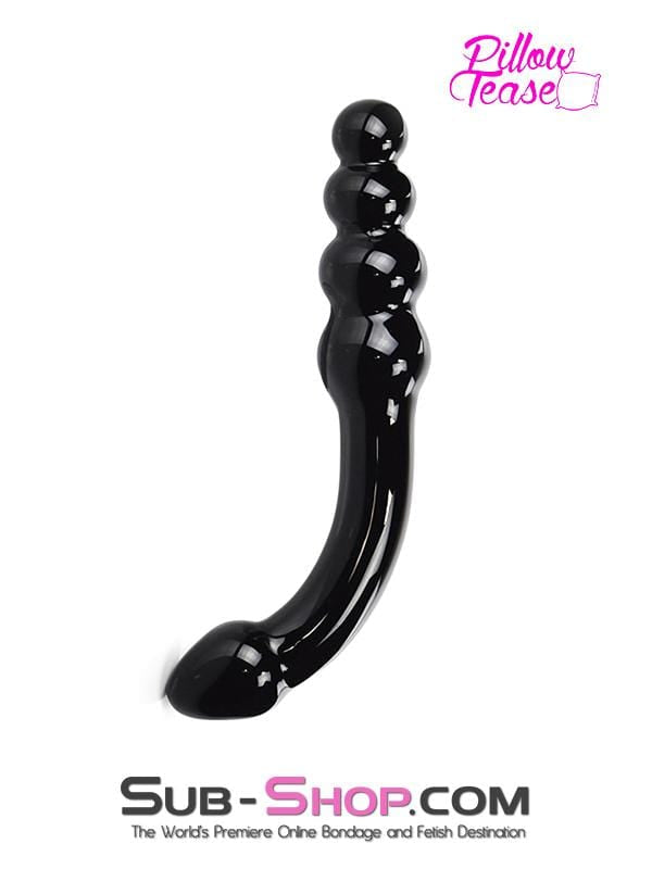 2426M      Black Magic Double Ended Glass Massager Dildo   , Sub-Shop.com Bondage and Fetish Superstore