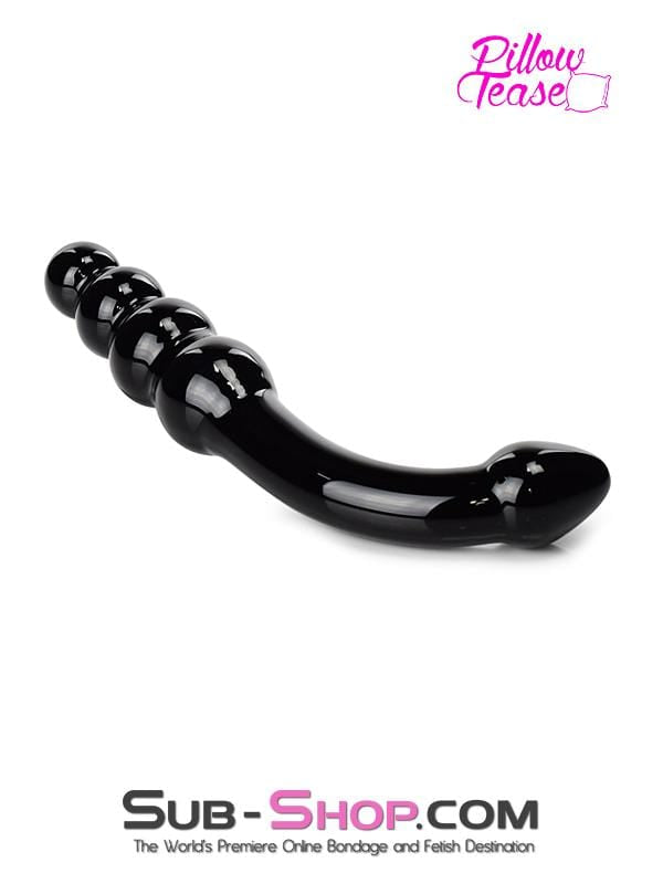 2426M      Black Magic Double Ended Glass Massager Dildo   , Sub-Shop.com Bondage and Fetish Superstore