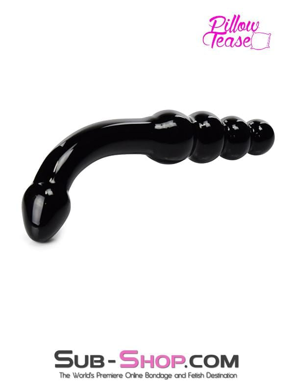 2426M      Black Magic Double Ended Glass Massager Dildo   , Sub-Shop.com Bondage and Fetish Superstore