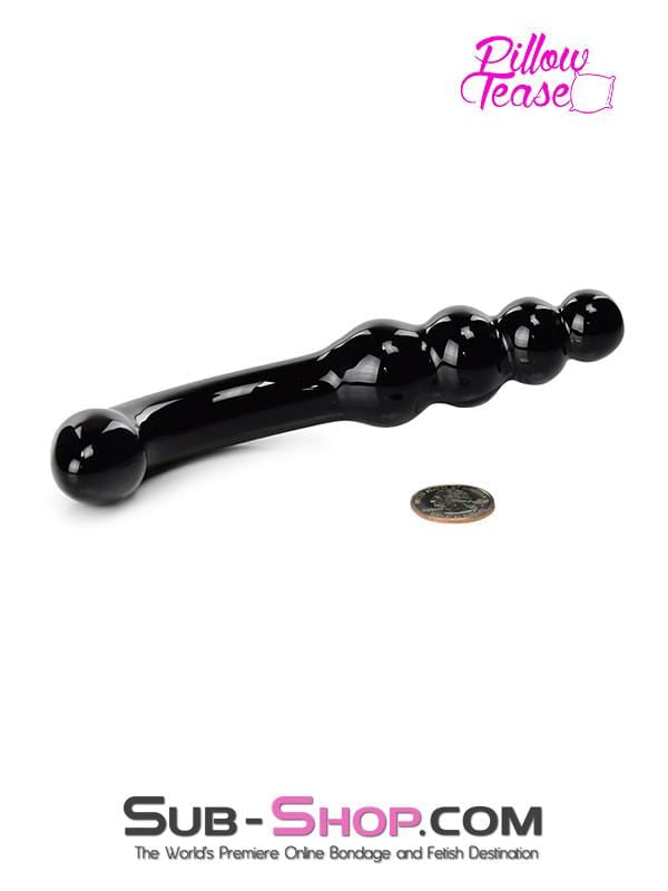 2426M      Black Magic Double Ended Glass Massager Dildo   , Sub-Shop.com Bondage and Fetish Superstore