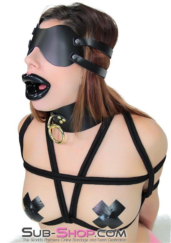 1800AE      Rag Doll Gothic Black Sex Doll Lips Open Mouth Gag Gags   , Sub-Shop.com Bondage and Fetish Superstore