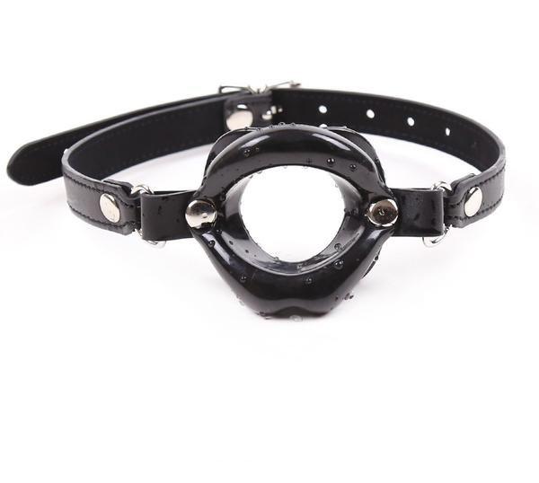 2438M       Bondage Rag Doll Black Sex Lips Strapped Open Mouth Gag - MEGA Deal Black Friday Blowout   , Sub-Shop.com Bondage and Fetish Superstore