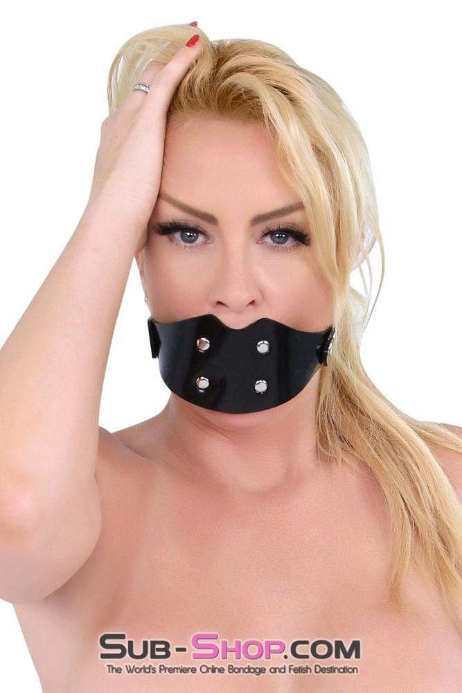 2441A      Locking Rubber Penis Panel Gag, Small Rubber Penis Gag Gags   , Sub-Shop.com Bondage and Fetish Superstore
