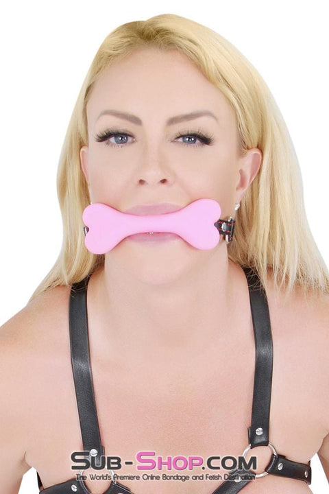 2448DL      How Much is That Puppy in the Window Pink Puppy Play Bone Gag - LAST CHANCE - Final Closeout! MEGA Deal   , Sub-Shop.com Bondage and Fetish Superstore