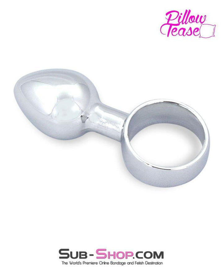 0246E      Mini Chrome Butt Plug Ring - LAST CHANCE - Final Closeout! MEGA Deal   , Sub-Shop.com Bondage and Fetish Superstore