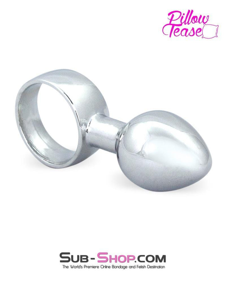 0246E      Mini Chrome Butt Plug Ring - LAST CHANCE - Final Closeout! MEGA Deal   , Sub-Shop.com Bondage and Fetish Superstore