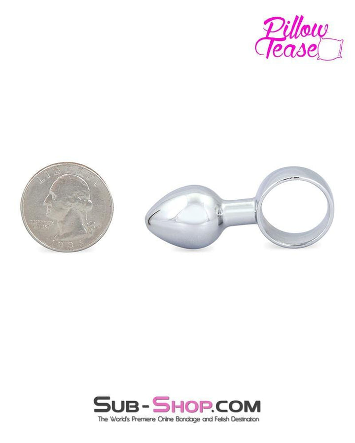 0246E      Mini Chrome Butt Plug Ring - LAST CHANCE - Final Closeout! MEGA Deal   , Sub-Shop.com Bondage and Fetish Superstore
