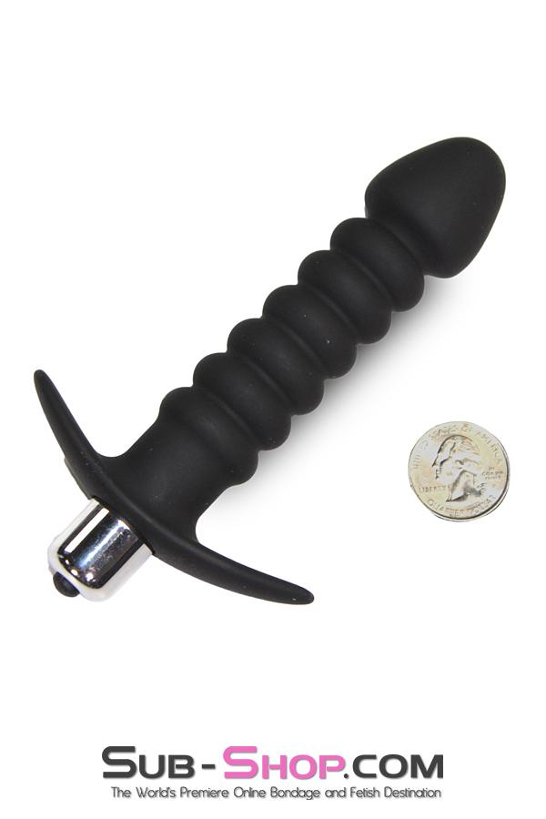 2517M      Ridged Vibrating Silicone Anal Dildo Anal Toys   , Sub-Shop.com Bondage and Fetish Superstore