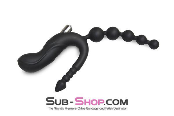 2528M      3-Way Vibrating Silicone Triple Stimulator - LAST CHANCE - Final Closeout! Black Friday Blowout   , Sub-Shop.com Bondage and Fetish Superstore