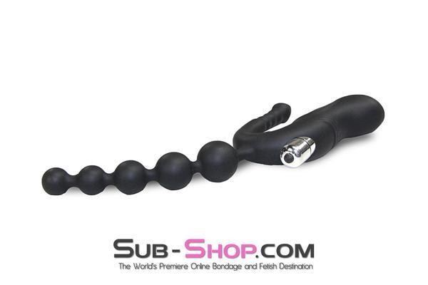 2528M      3-Way Vibrating Silicone Triple Stimulator - LAST CHANCE - Final Closeout! Black Friday Blowout   , Sub-Shop.com Bondage and Fetish Superstore