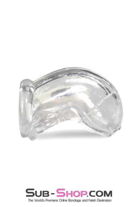 2538A      Clear Molded Jelly Cock Cage Chastity   , Sub-Shop.com Bondage and Fetish Superstore