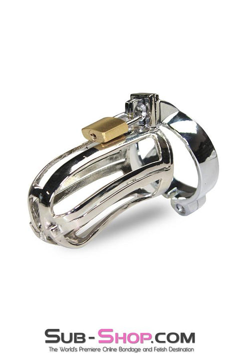 2540M      Mistresses Pleasure Hinged Locking Steel Cock and Ball Chastity Chastity   , Sub-Shop.com Bondage and Fetish Superstore