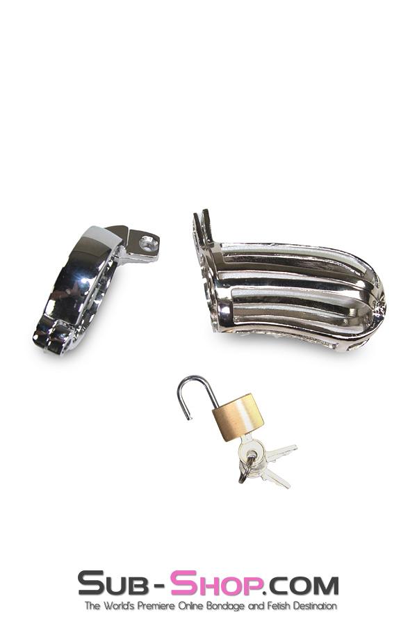 2540M      Mistresses Pleasure Hinged Locking Steel Cock and Ball Chastity Chastity   , Sub-Shop.com Bondage and Fetish Superstore