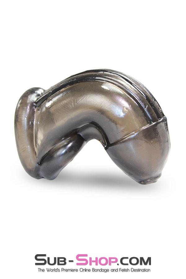 2549M      Molded Jelly Cock Cage, Smoke Cock Cage   , Sub-Shop.com Bondage and Fetish Superstore