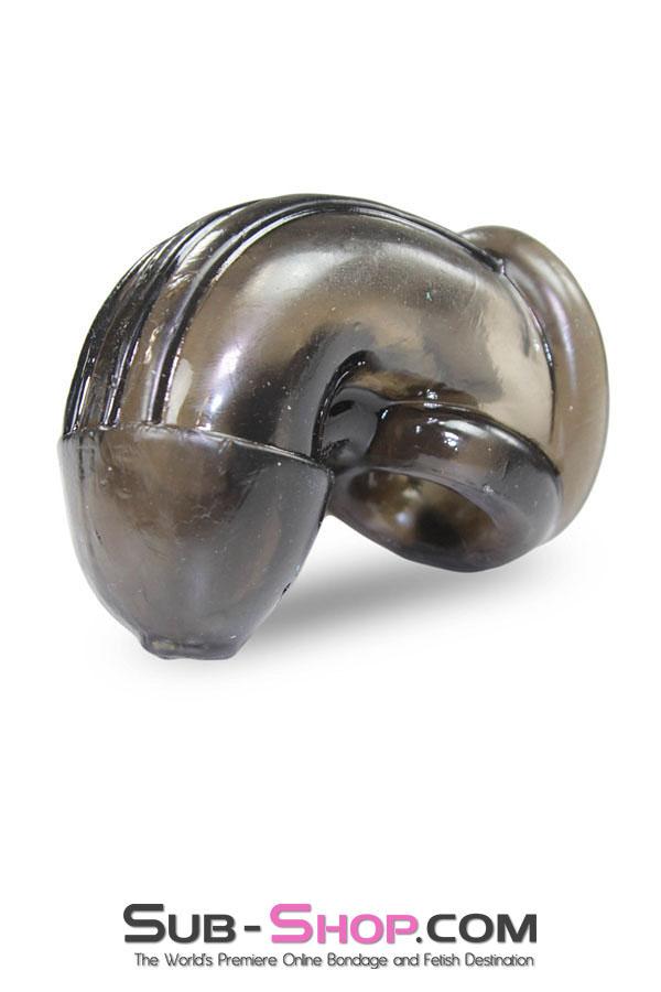 2549M      Molded Jelly Cock Cage, Smoke Cock Cage   , Sub-Shop.com Bondage and Fetish Superstore