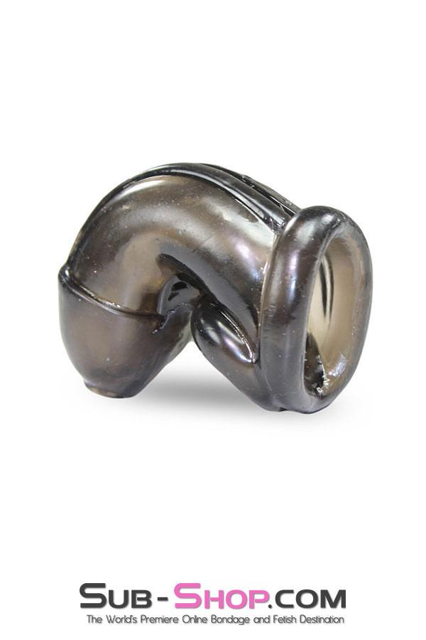2549M      Molded Jelly Cock Cage, Smoke Cock Cage   , Sub-Shop.com Bondage and Fetish Superstore