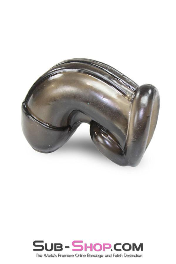 2549M      Molded Jelly Cock Cage, Smoke Cock Cage   , Sub-Shop.com Bondage and Fetish Superstore