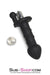 2552M      Black Silicone Twist Anal Dildo Vibrator with Rotation Handle - LAST CHANCE - Final Closeout! MEGA Deal   , Sub-Shop.com Bondage and Fetish Superstore