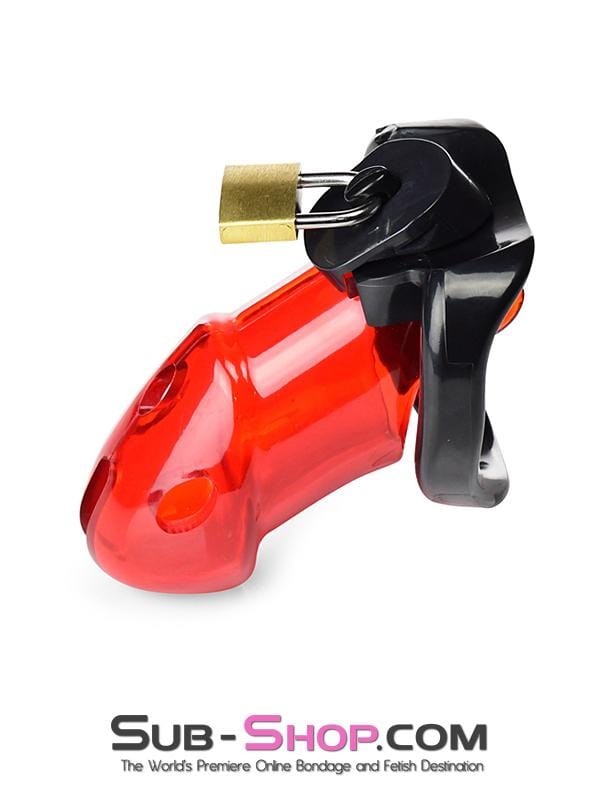 2619R      Caught Red Handed Locking Cock & Ball Chastity Set - MEGA Deal Black Friday Blowout   , Sub-Shop.com Bondage and Fetish Superstore