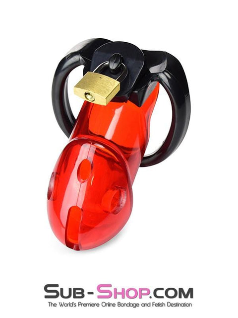 2619R      Caught Red Handed Locking Cock & Ball Chastity Set - MEGA Deal Black Friday Blowout   , Sub-Shop.com Bondage and Fetish Superstore