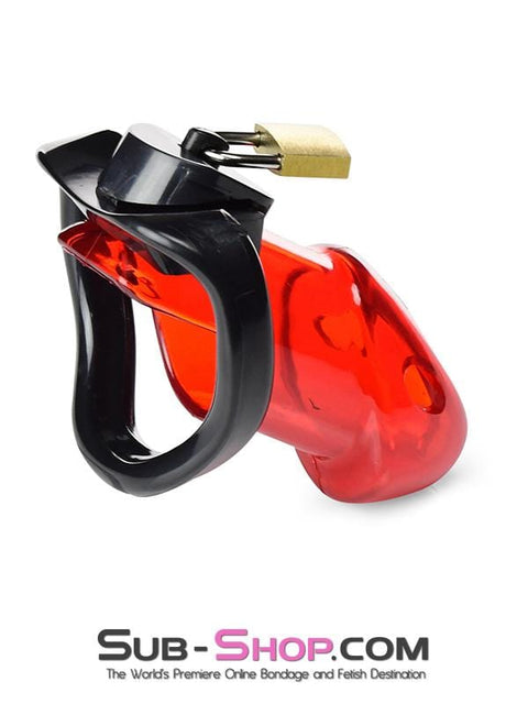 2619R      Caught Red Handed Locking Cock & Ball Chastity Set - MEGA Deal Black Friday Blowout   , Sub-Shop.com Bondage and Fetish Superstore
