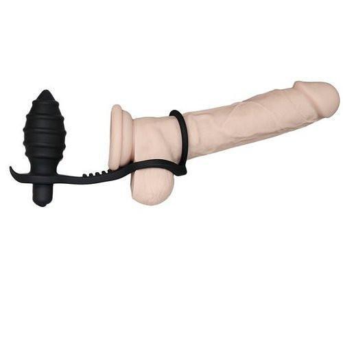 2630M      Grenade Vibrating Butt Plug Silicone Dual Cock & Balls Rings Set Anal Toys   , Sub-Shop.com Bondage and Fetish Superstore