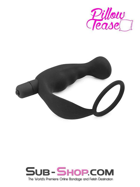 2631M      Ecstasy Silicone Vibrating Butt Plug & Cock Ring Set - LAST CHANCE - Final Closeout! Black Friday Blowout   , Sub-Shop.com Bondage and Fetish Superstore