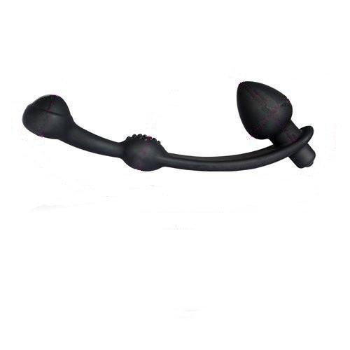 2632M      Silicone Stimulate-Her G-Spot Tapper with Vibrating Anal Plug - LAST CHANCE - Final Closeout! Black Friday Blowout   , Sub-Shop.com Bondage and Fetish Superstore