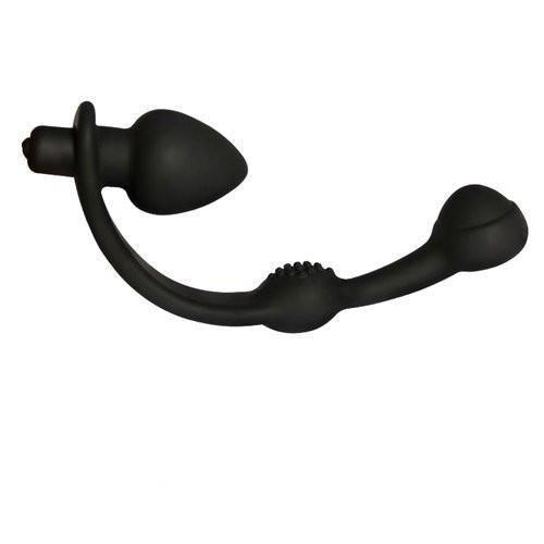2632M      Silicone Stimulate-Her G-Spot Tapper with Vibrating Anal Plug - LAST CHANCE - Final Closeout! Black Friday Blowout   , Sub-Shop.com Bondage and Fetish Superstore