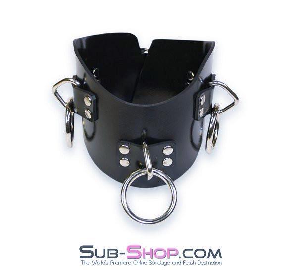 2661A   Rubber 3 Ring Posture Collar Collar   , Sub-Shop.com Bondage and Fetish Superstore