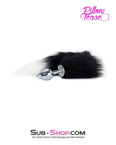 2699MQ      L'il Kitty Mini Steel Butt Plug with Black and White Tail - LAST CHANCE - Final Closeout! MEGA Deal   , Sub-Shop.com Bondage and Fetish Superstore