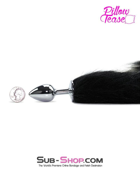 2699MQ      L'il Kitty Mini Steel Butt Plug with Black and White Tail - LAST CHANCE - Final Closeout! MEGA Deal   , Sub-Shop.com Bondage and Fetish Superstore