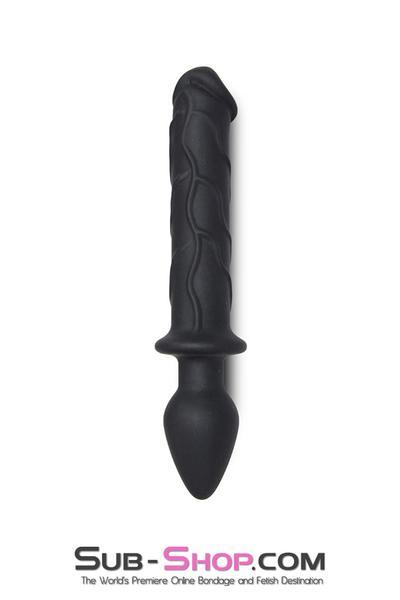 2704M      Dual Pleasures Double Ended Silicone Dildo and Butt Plug - LAST CHANCE - Final Closeout! Black Friday Blowout   , Sub-Shop.com Bondage and Fetish Superstore