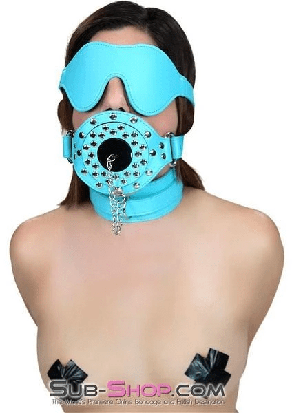2717RS      Plug-Her Locking Diamond Blue Plug Gag - MEGA Deal MEGA Deal   , Sub-Shop.com Bondage and Fetish Superstore