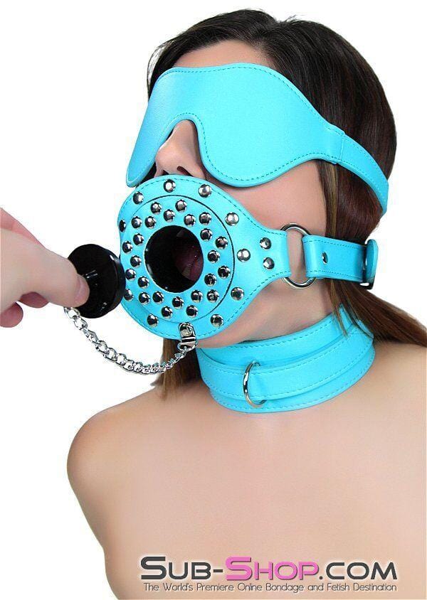 2717RS      Plug-Her Locking Diamond Blue Plug Gag - MEGA Deal MEGA Deal   , Sub-Shop.com Bondage and Fetish Superstore