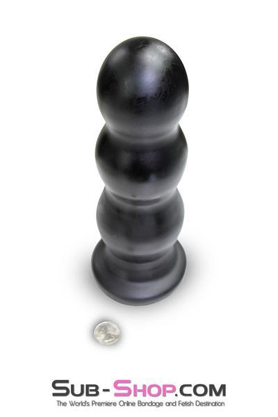 2718M      Extra Large 10" Ripple Anal Plug - MEGA Deal! Black Friday Blowout   , Sub-Shop.com Bondage and Fetish Superstore