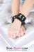 2730A      Midnight Pleasures Black Leather Bondage Wrist Cuffs Wrist and Ankle Bondage   , Sub-Shop.com Bondage and Fetish Superstore