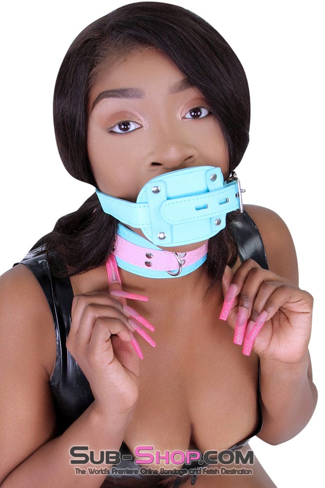 2739RS      Locking Rubber Penis Gag, Diamond Blue Strap - MEGA Deal Black Friday Blowout   , Sub-Shop.com Bondage and Fetish Superstore
