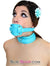 2739RS      Locking Rubber Penis Gag, Diamond Blue Strap Gags   , Sub-Shop.com Bondage and Fetish Superstore