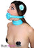 2739RS      Locking Rubber Penis Gag, Diamond Blue Strap Gags   , Sub-Shop.com Bondage and Fetish Superstore