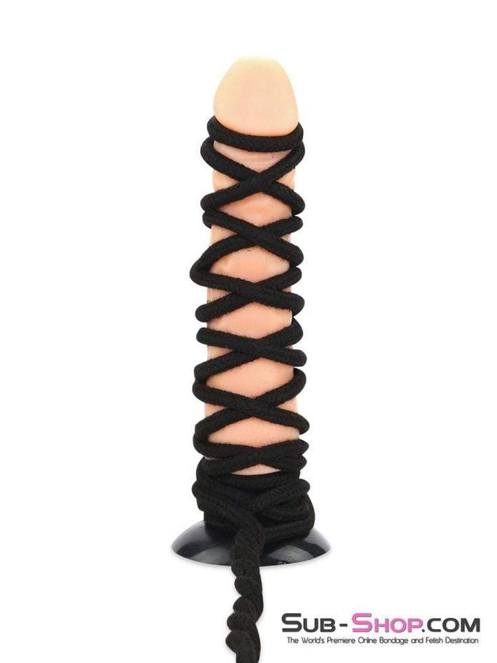 2749M-SIS      Rope Bondage Quickie, Black Bondage And Fetish Cotton Rope - 15 feet Sissy   , Sub-Shop.com Bondage and Fetish Superstore