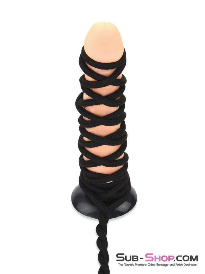 2749M-SIS      Rope Bondage Quickie, Black Bondage And Fetish Cotton Rope - 15 feet Sissy   , Sub-Shop.com Bondage and Fetish Superstore
