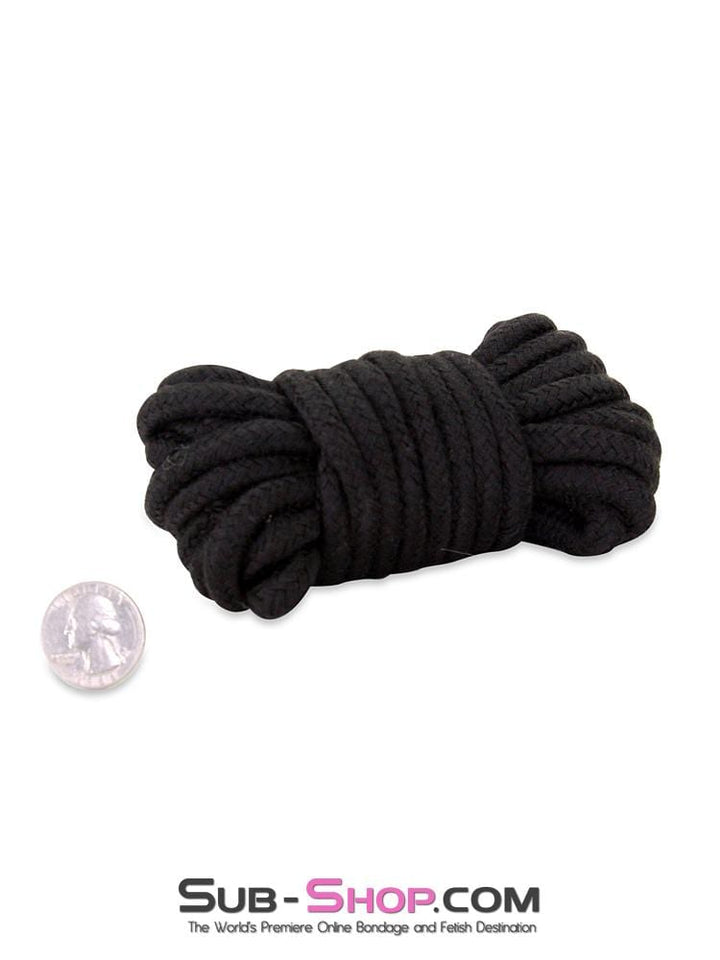 2749M      Rope Bondage Quickie, Black Bondage And Fetish Cotton Rope - 15 feet - MEGA Deal MEGA Deal   , Sub-Shop.com Bondage and Fetish Superstore