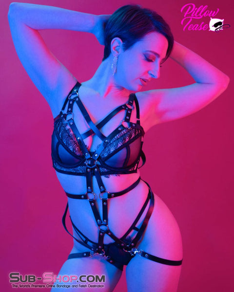 2763DL      Women's Strappy Chest and Body Bondage Harness Body Harness   , Sub-Shop.com Bondage and Fetish Superstore