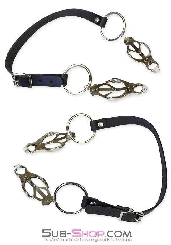 2777A      Don't be Shy Adjustable Thigh Strap Pussy Spreader Clover Clamps Set Straps   , Sub-Shop.com Bondage and Fetish Superstore