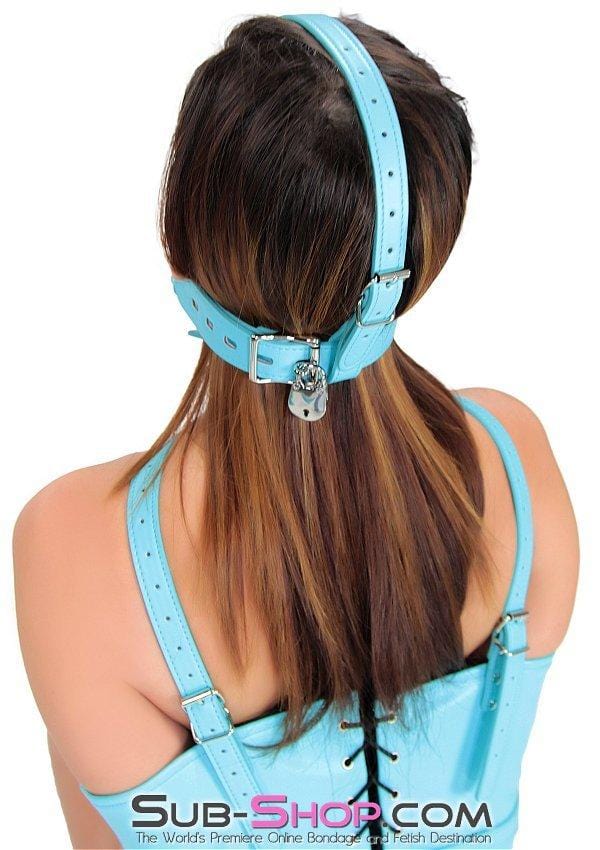 2780RS      Spark Plug Diamond Blue Strap Riveted Plug Gag Trainer - LAST CHANCE - Final Closeout! MEGA Deal   , Sub-Shop.com Bondage and Fetish Superstore