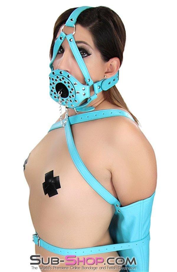 2780RS      Spark Plug Diamond Blue Strap Riveted Plug Gag Trainer - LAST CHANCE - Final Closeout! MEGA Deal   , Sub-Shop.com Bondage and Fetish Superstore